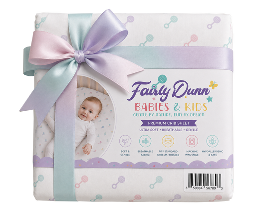 Whimsical Cotton Crib Sheet for Girls – Soft & Breathable Premium Bedding
