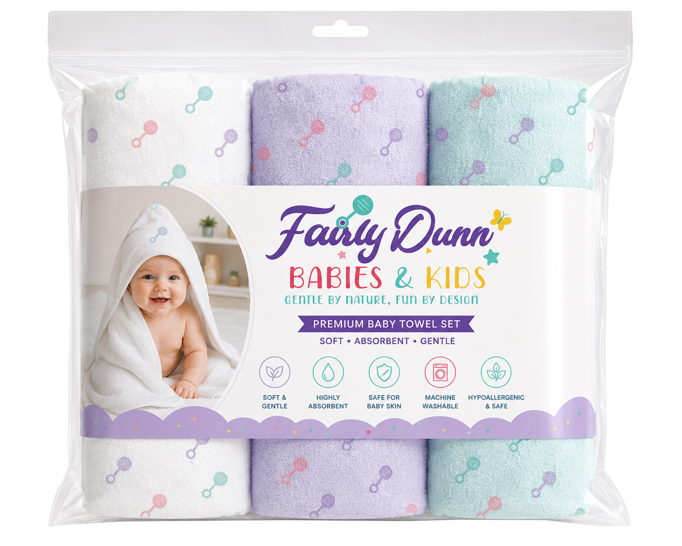 Soft Hooded Baby Towel for Babies & Kids – Cozy & Gentle Bath Time Essential